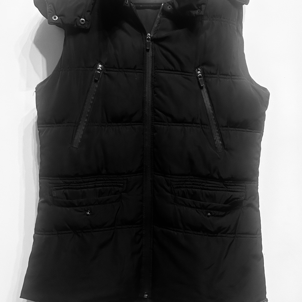 Betsey Johnson Black Puffer Vest